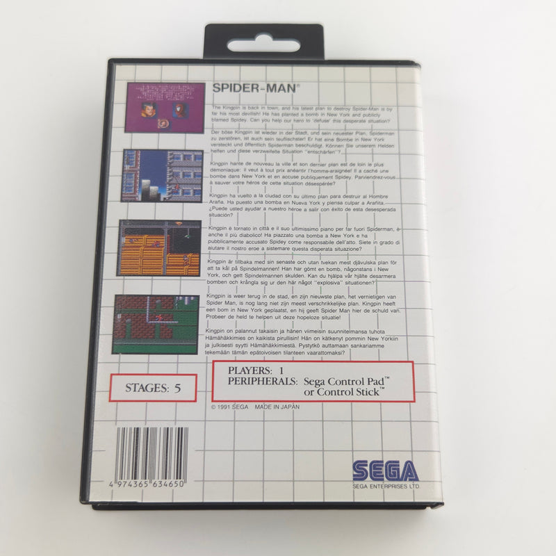 Sega Master System Spiel : Spider-Man - Modul Cartridge MS OVP Anleitung PAL