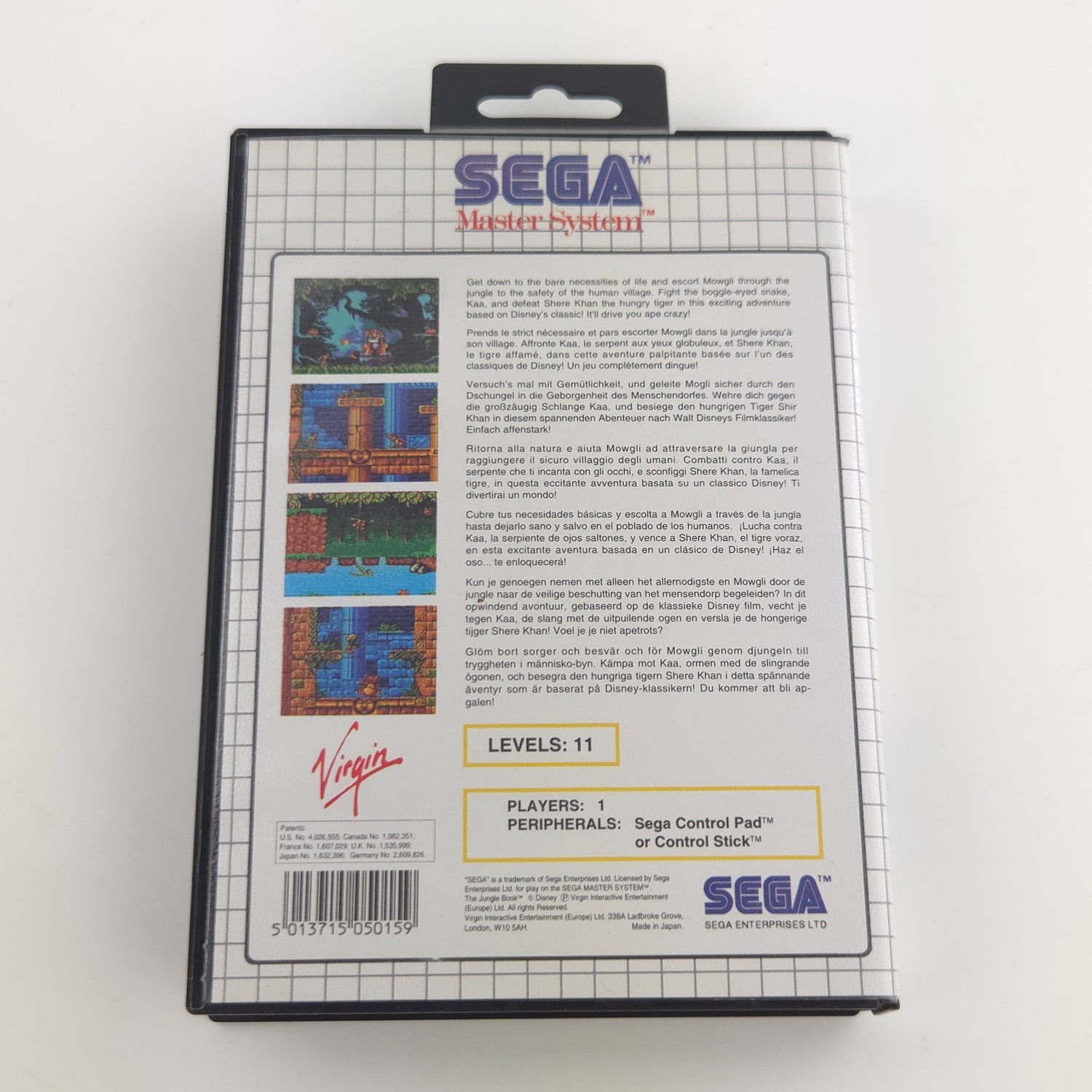 Sega Master System Spiel : Walt Disney Das Dschungelbuch - MS OVP PAL