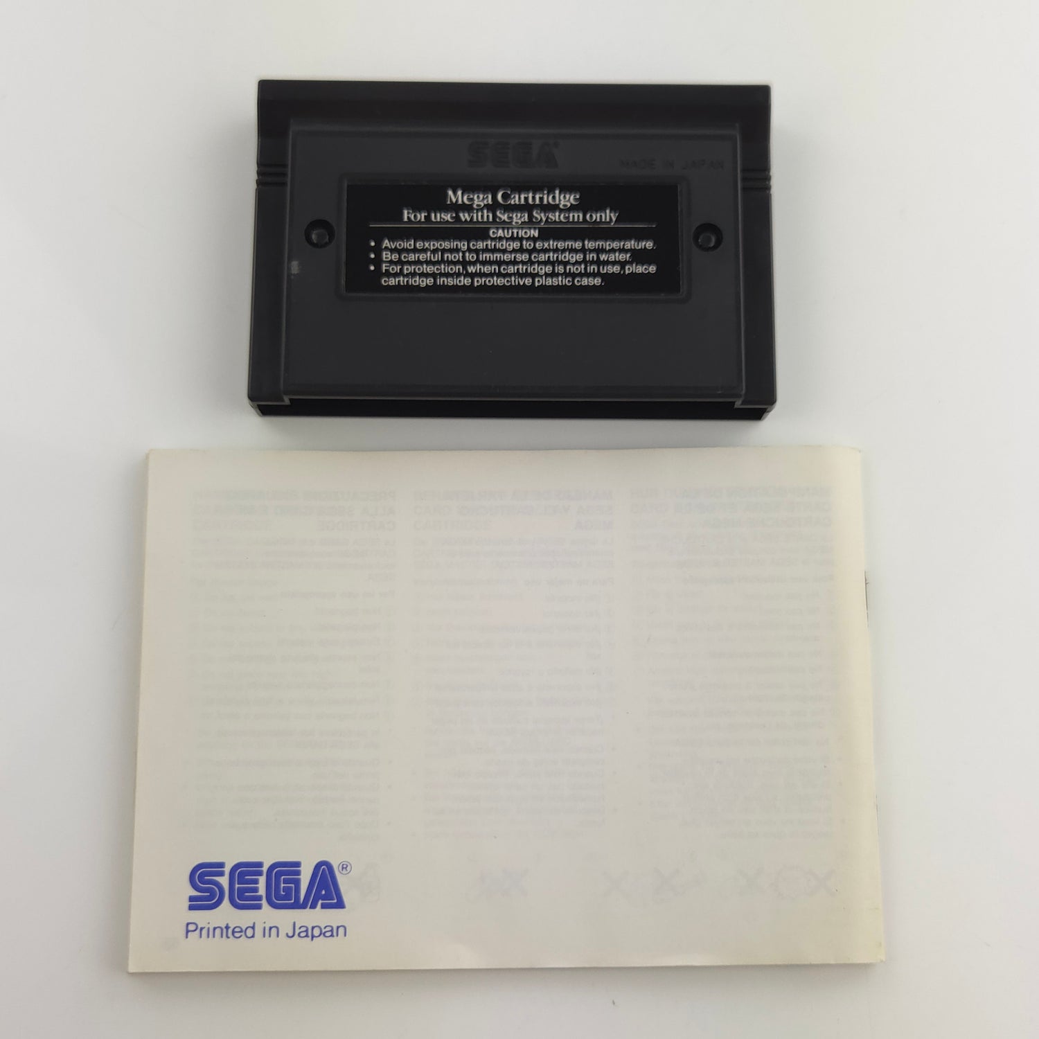 Sega Master System Spiel : Casino Games - MS Cartridge Modul Anleitung OVP PAL