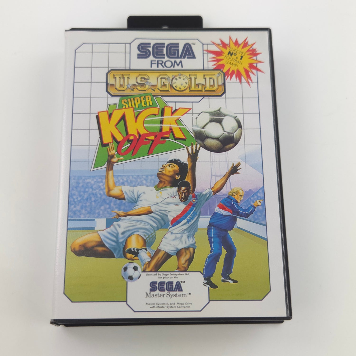 Sega Master System Spiel : Super Kick Off - MS Modul Anleitung OVP PAL