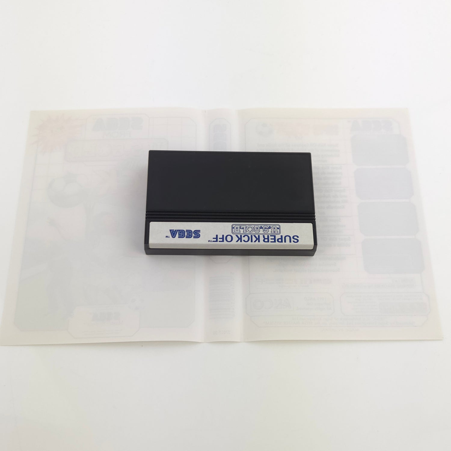 Sega Master System Spiel : Super Kick Off - MS Modul Anleitung OVP PAL