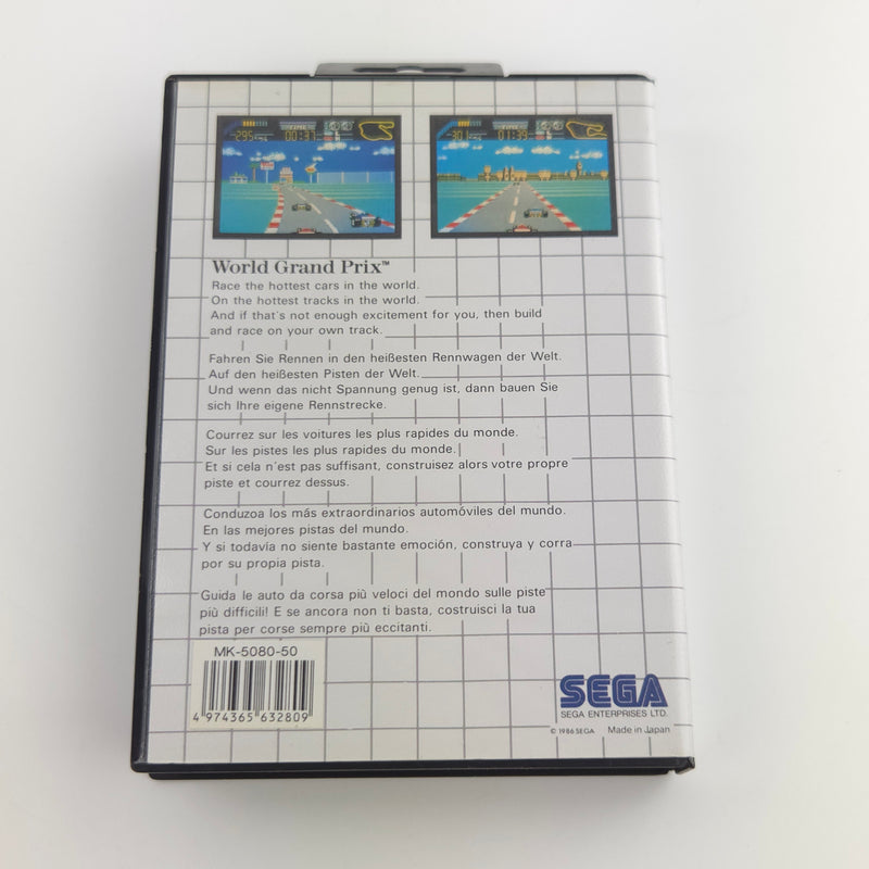 Sega Master System Spiel : World Grand Prix - MS Modul Anleitung OVP PAL