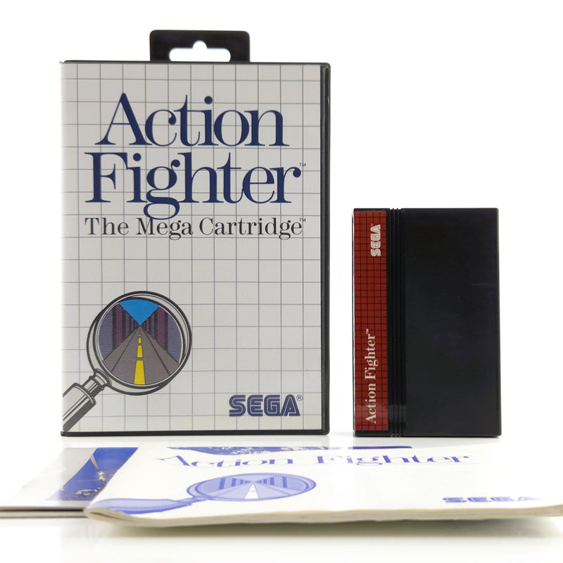 Sega Master System Spiel : Action Fighter - MS Modul Anleitung OVP PAL