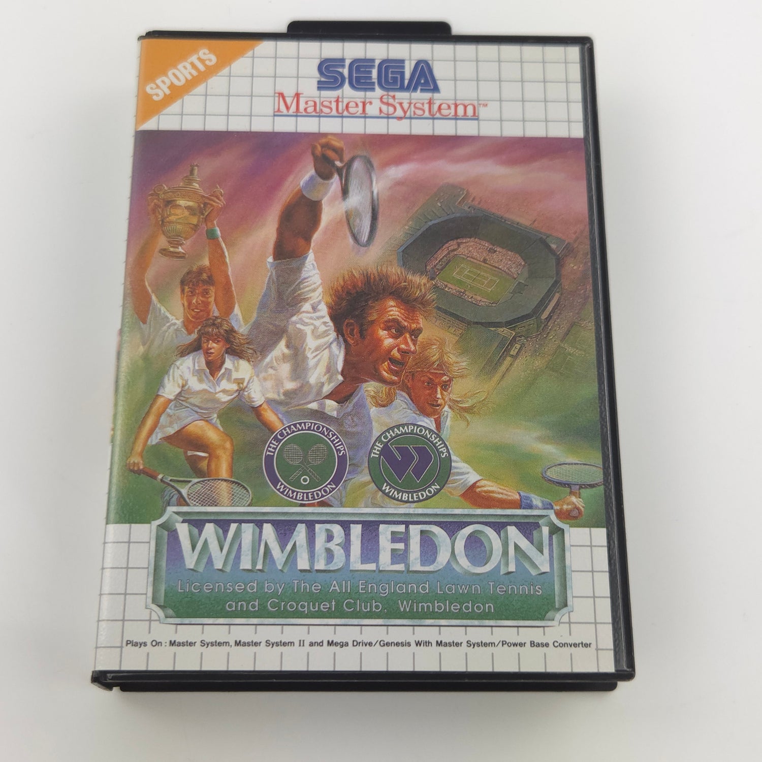 Sega Master System Spiel : Wimbledon Tennis - MS Modul Anleitung OVP PAL