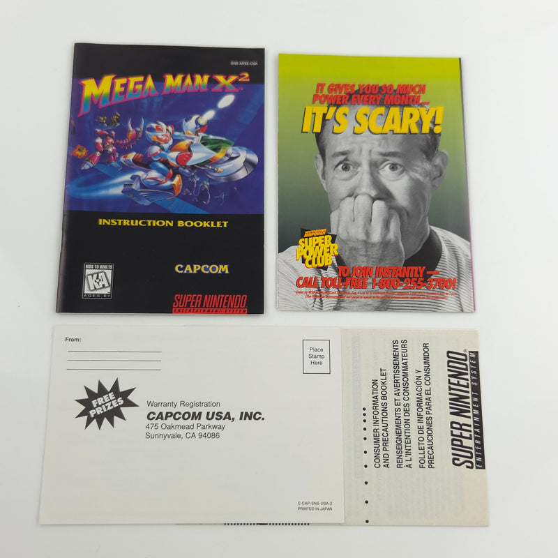 Super Nintendo Spiel : Mega Man X2 - NTSC-U/C USA Version OVP Megaman SNES CIB