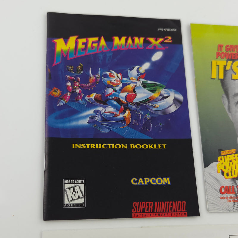 Super Nintendo Spiel : Mega Man X2 - NTSC-U/C USA Version OVP Megaman SNES CIB