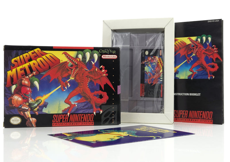 Super Nintendo Spiel : Super Metroid - NTSC-U/C USA Version OVP SNES CIB Samus