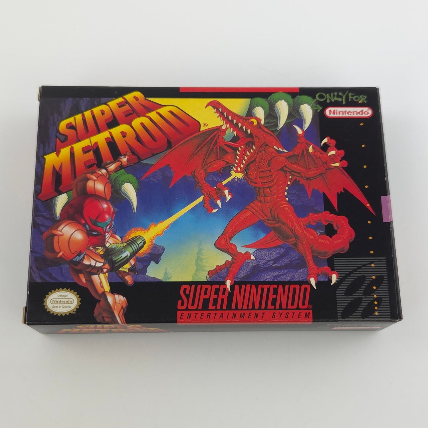 Super Nintendo Spiel : Super Metroid - NTSC-U/C USA Version OVP SNES CIB Samus