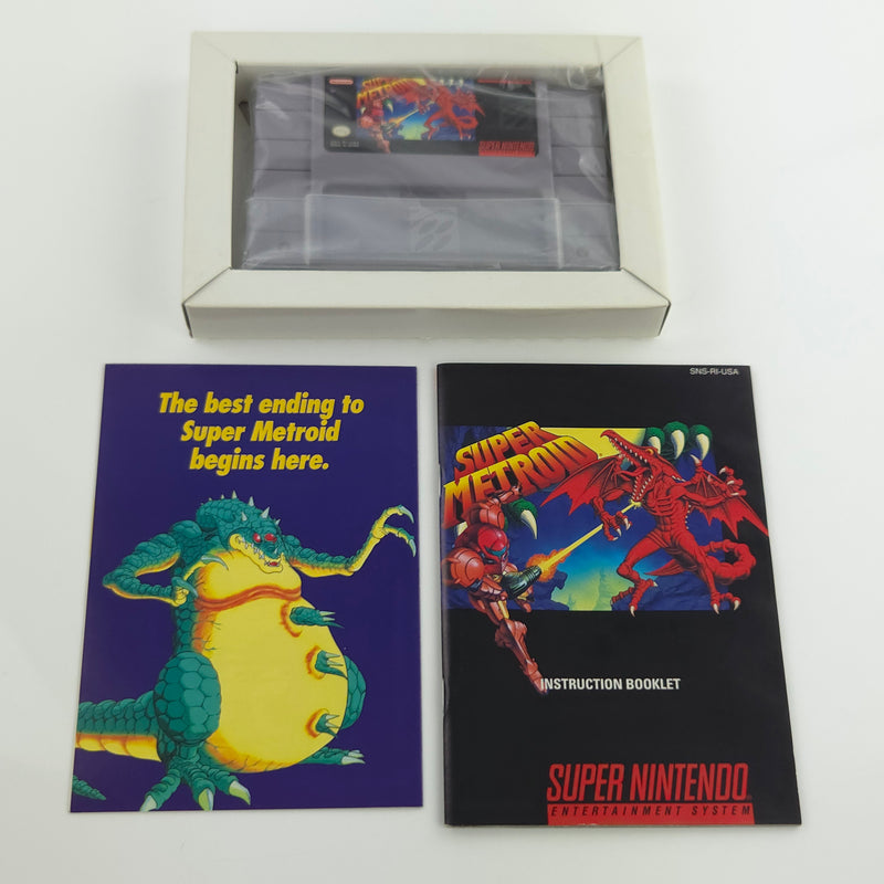Super Nintendo Spiel : Super Metroid - NTSC-U/C USA Version OVP SNES CIB Samus