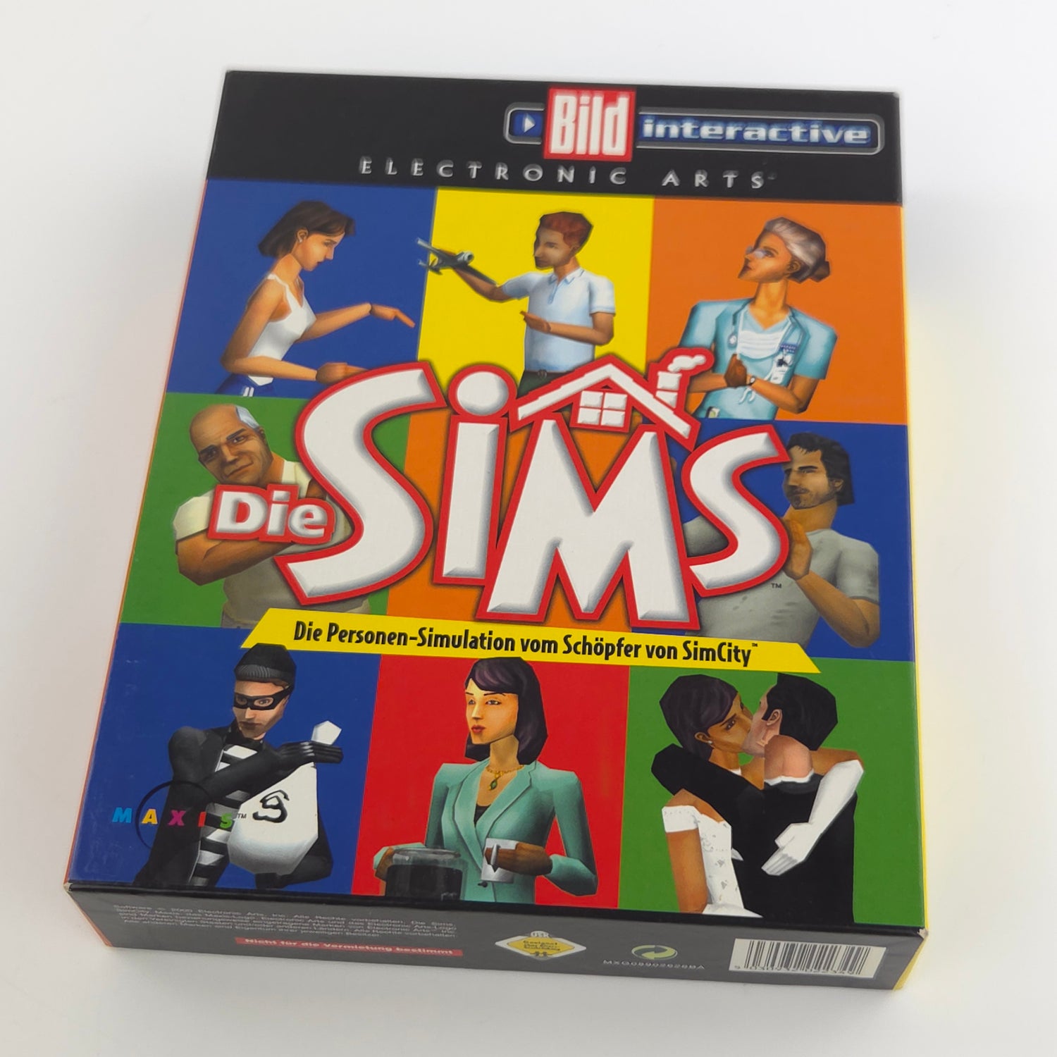 PC Spiel : Die Sims die Personen Simulation - Eurobox Big Box OVP Windows 95