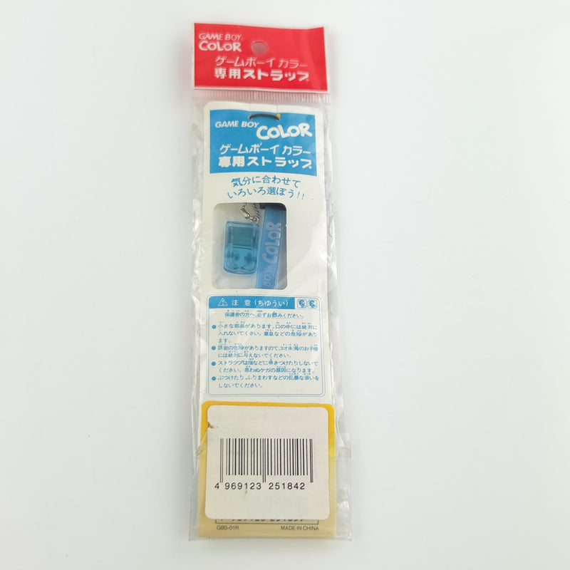 Nintendo Game Boy Color Zubehör : Handschlaufe / Wrist Strap in Blau - NEU JAPAN