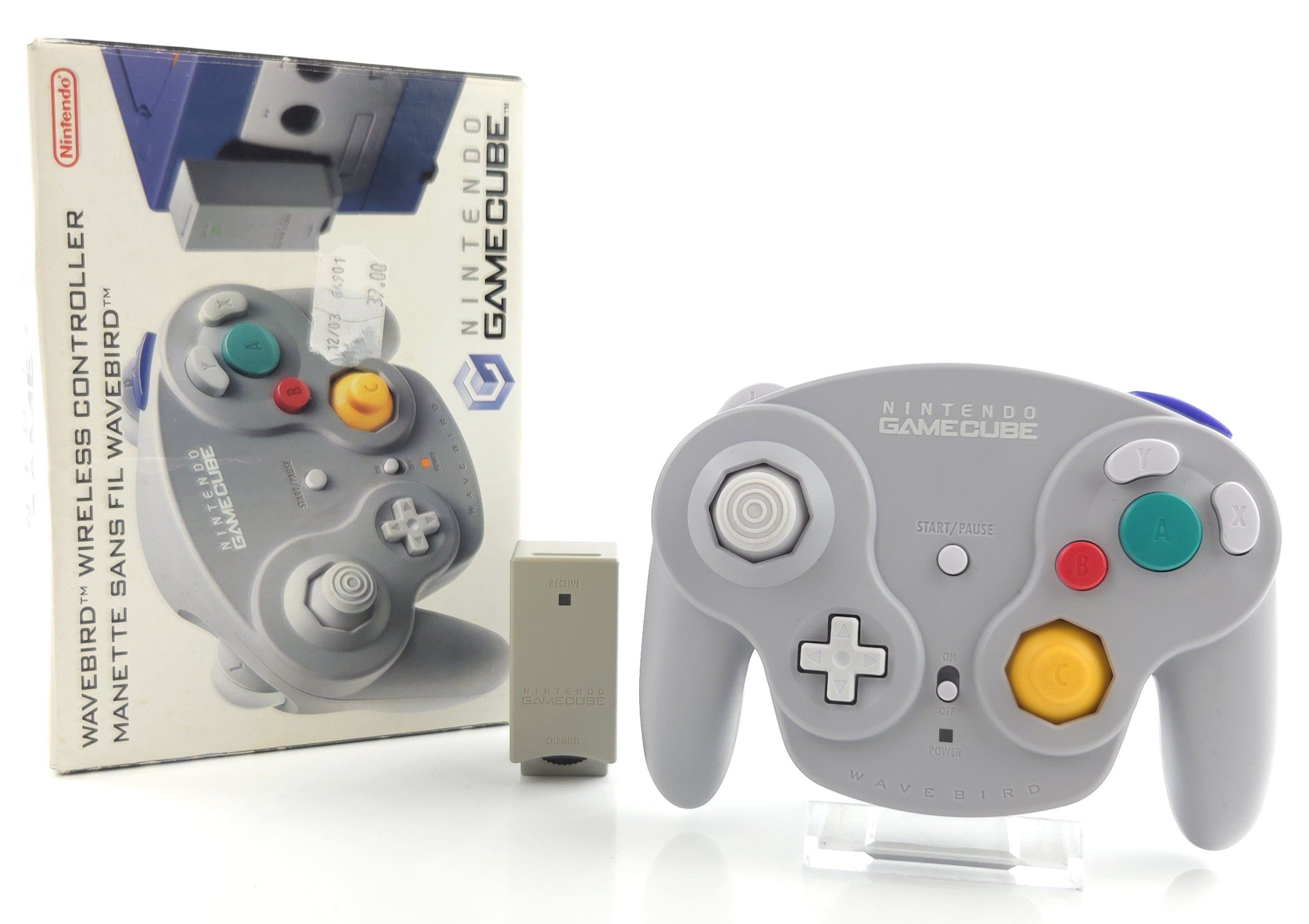 Nintendo Gamecube Zubehör : Wavebird Controller Funk Gamepad / Wireless OVP [2]