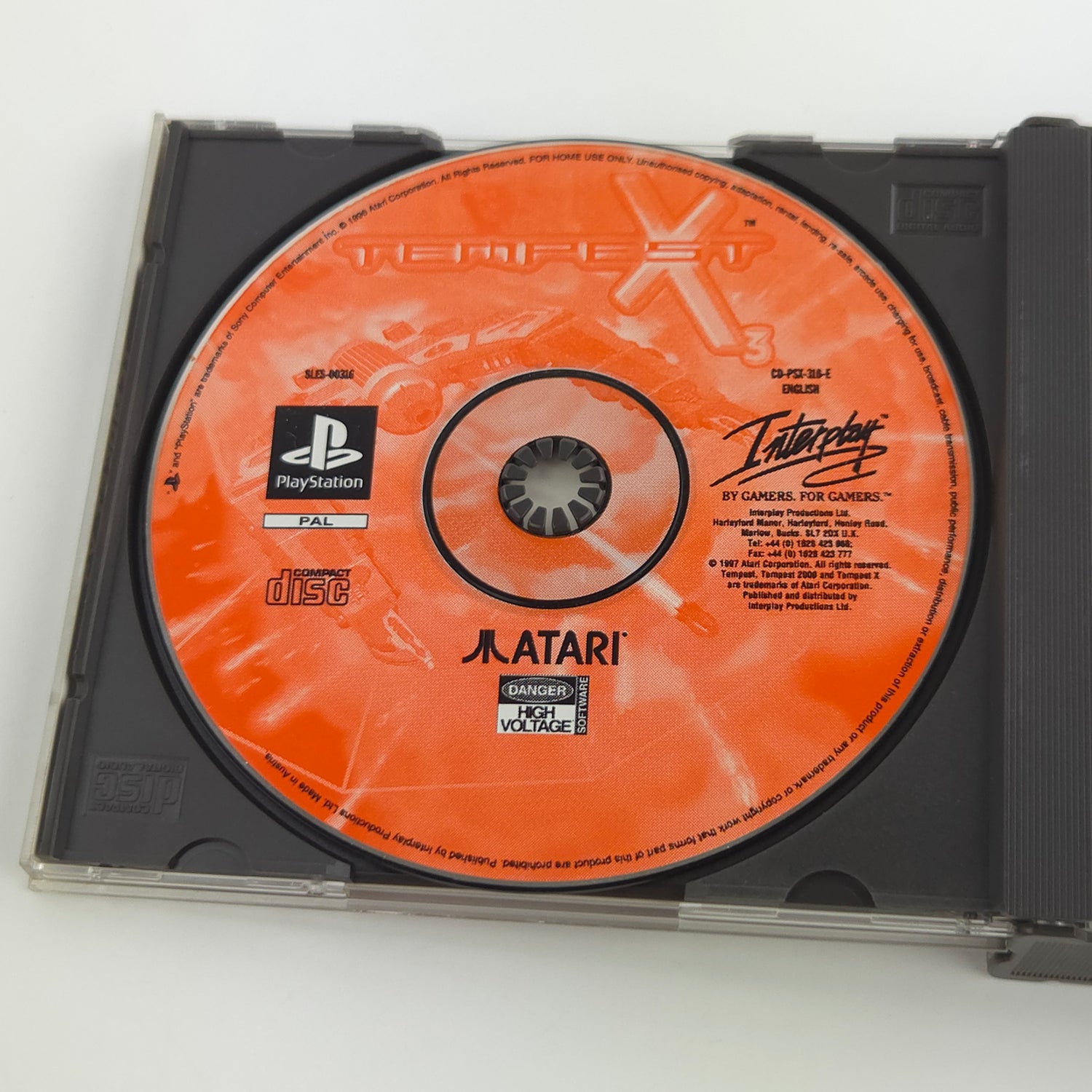 Sony Playstation 1 Spiel : Tempest X3 - PS1 Disk CD Anleitung OVP / PSone PAL