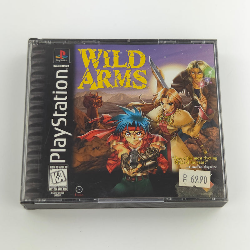 Sony Playstation 1 Spiel : Wild Arms - PS1 Disk CD Anleitung OVP / PSone USA