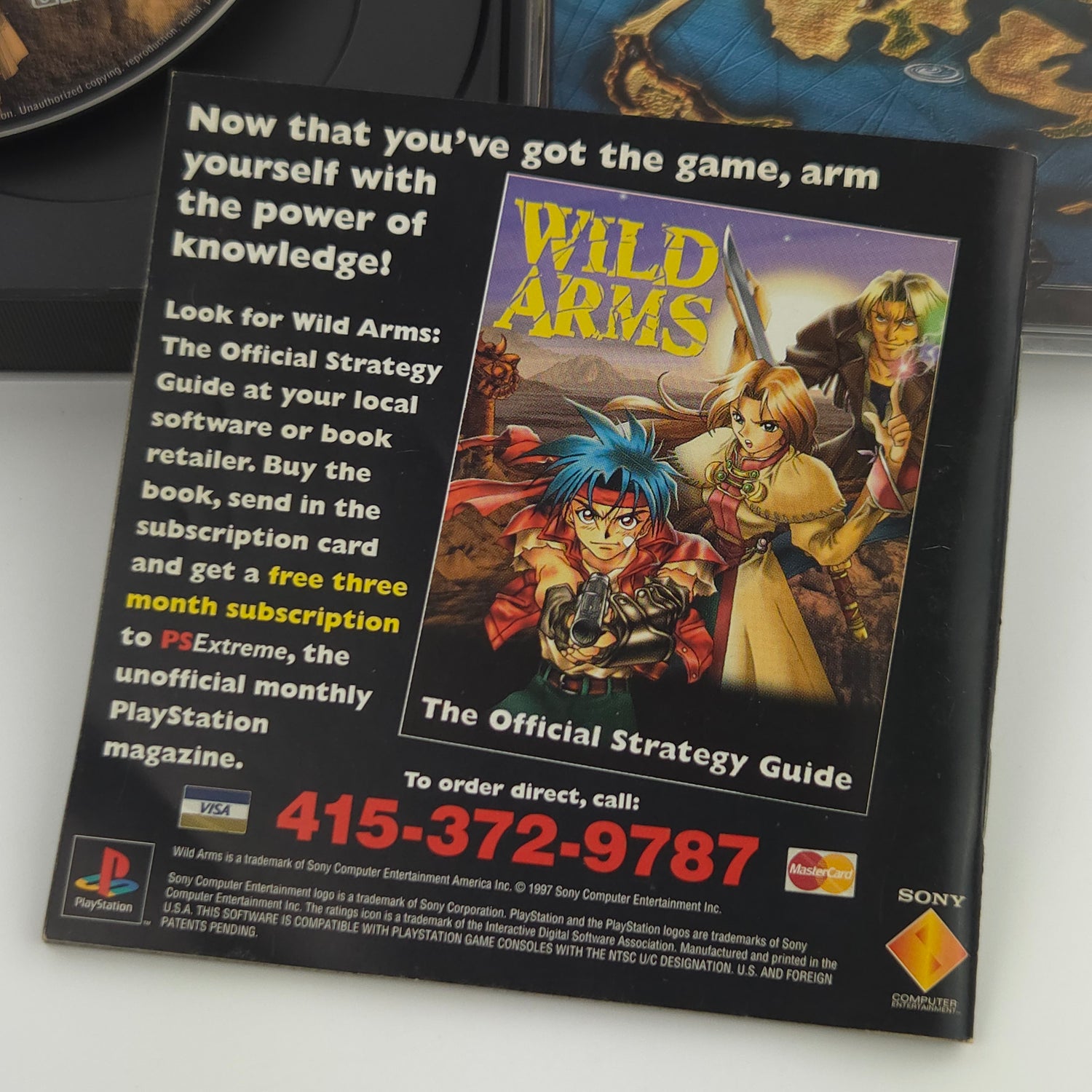 Sony Playstation 1 Spiel : Wild Arms - PS1 Disk CD Anleitung OVP / PSone USA