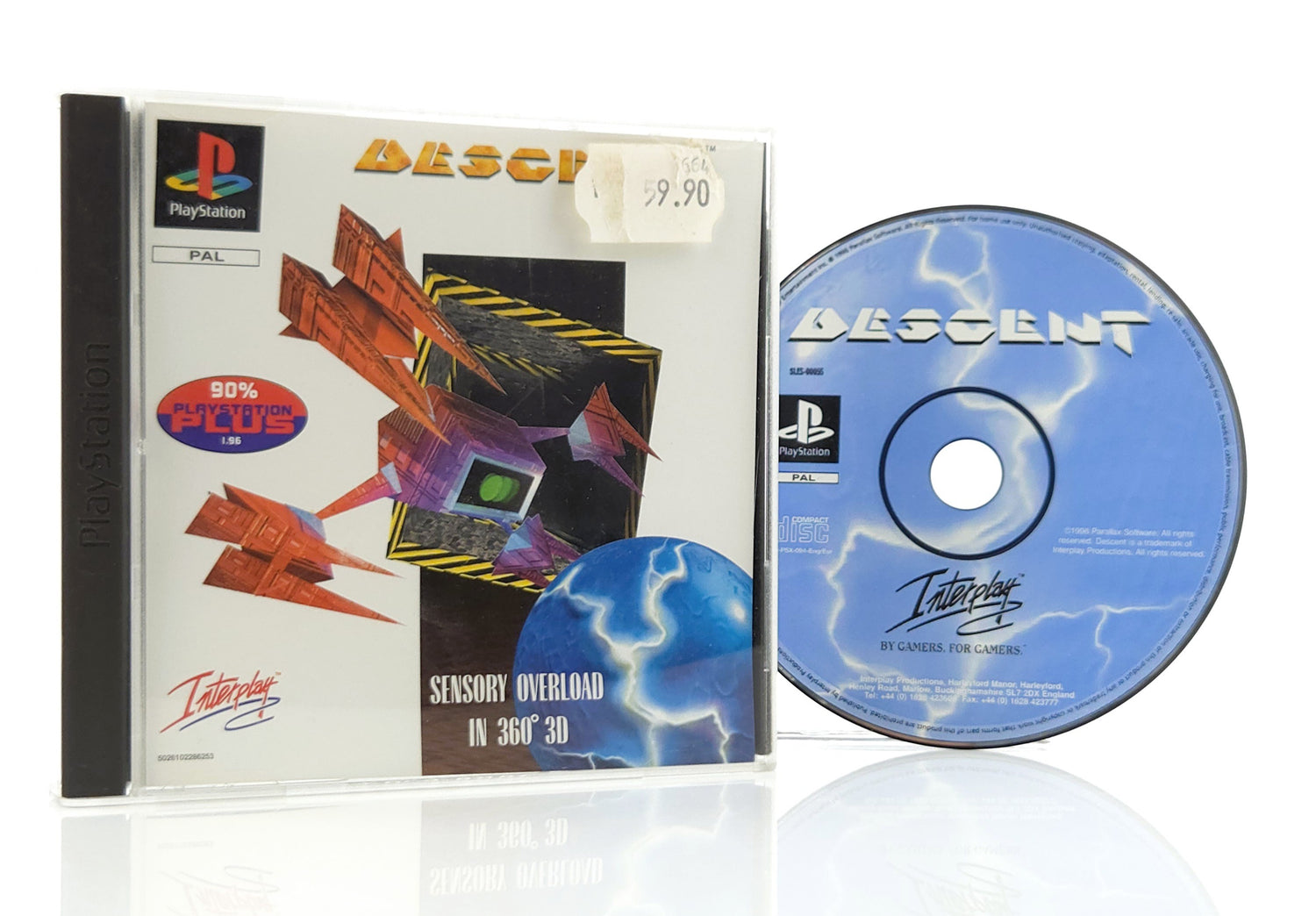 Sony Playstation 1 Spiel : Descent - PS1 PSX PAL Game / CD Disk OVP ohne Anl.