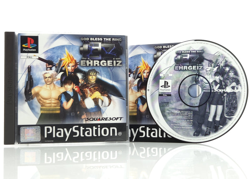 Sony Playstation 1 Spiel : God Bless The Ring Ehrgeiz - PS1 CD Anleit OVP PAL