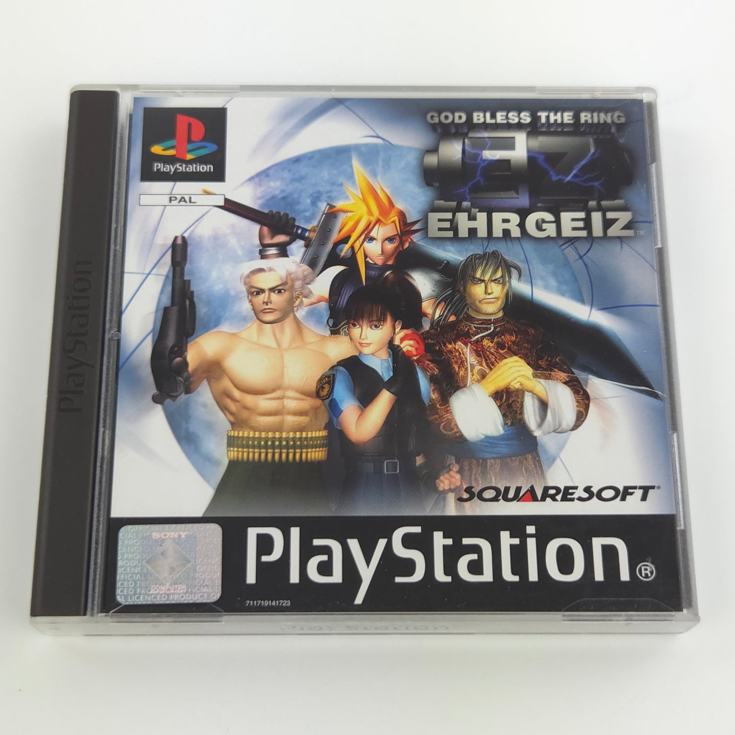 Sony Playstation 1 Spiel : God Bless The Ring Ehrgeiz - PS1 CD Anleit OVP PAL