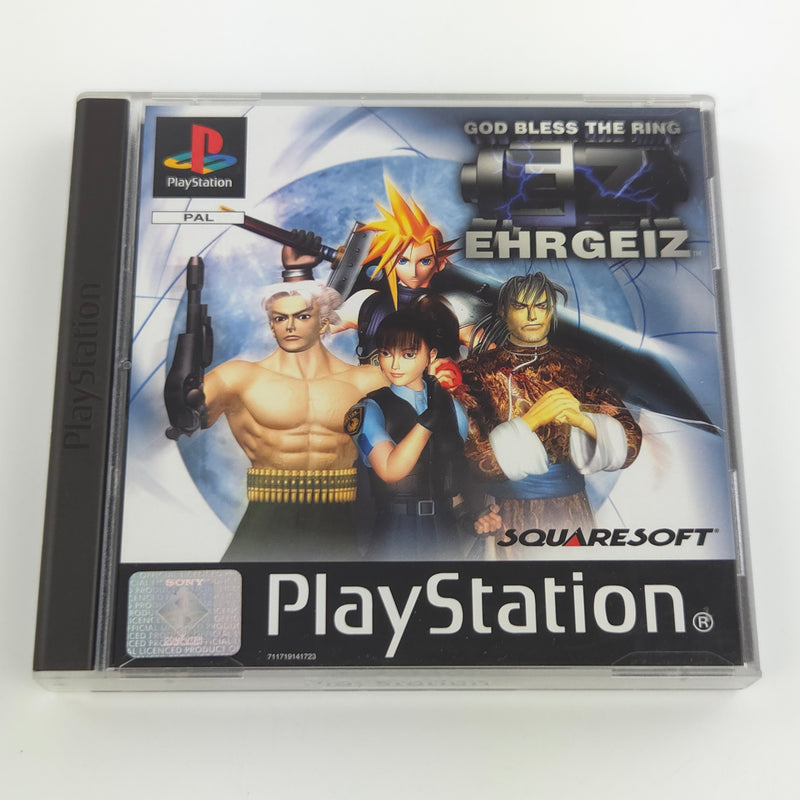 Sony Playstation 1 Spiel : God Bless The Ring Ehrgeiz - PS1 CD Anleit OVP PAL