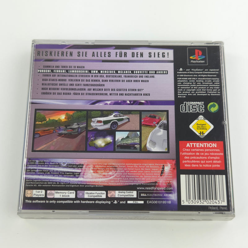 Sony Playstation 1 Spiel : Need for Speed Brennender Asphalt - PS1 Disk CD OVP