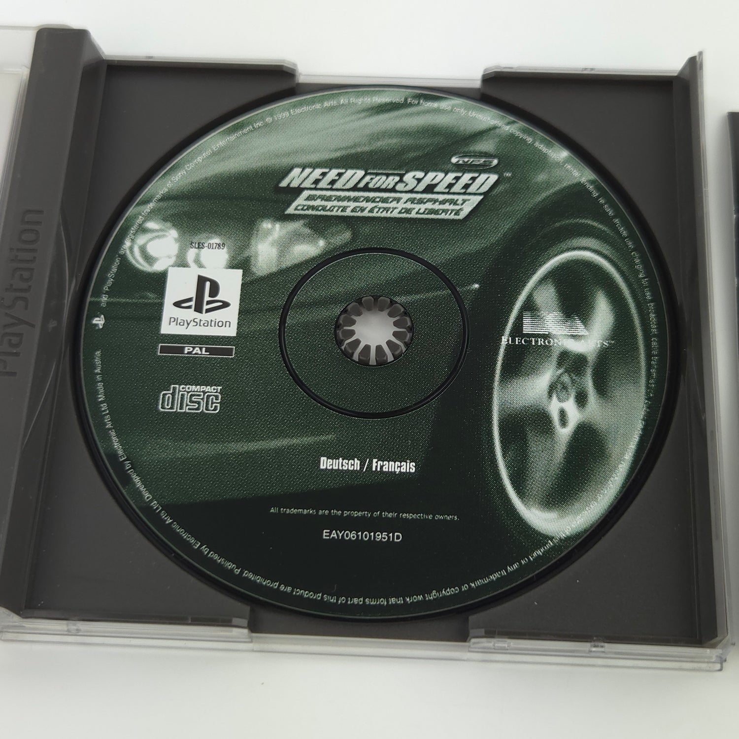 Sony Playstation 1 Spiel : Need for Speed Brennender Asphalt - PS1 Disk CD OVP