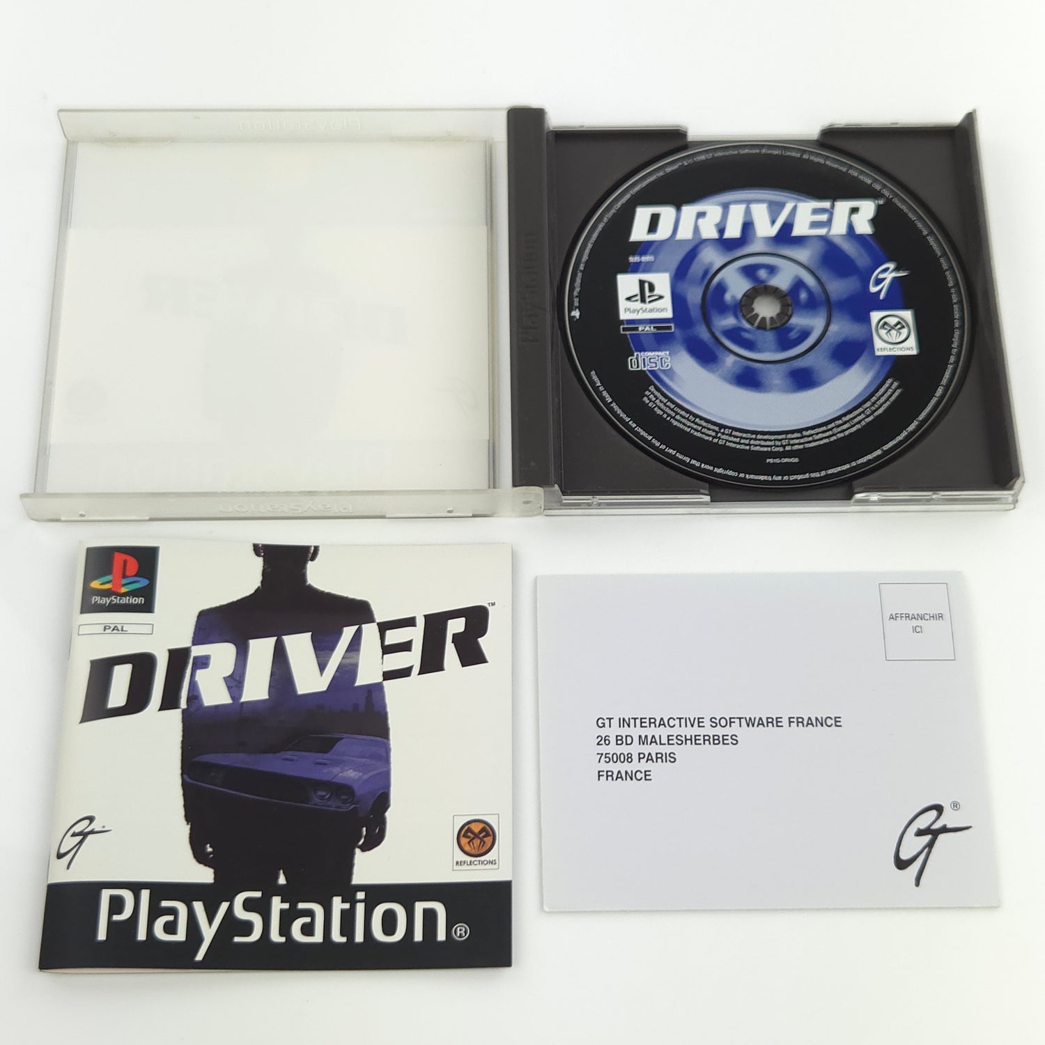 Sony Playstation 1 Spiel : Driver - PS1 PSone PAL Game / CD Disk Anleit OVP