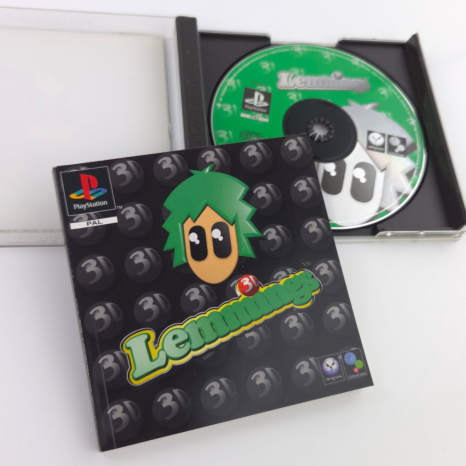 Sony Playstation 1 Spiel : 3D Lemmings - PS1 PSone PAL Game / CD Disk Anleit OVP