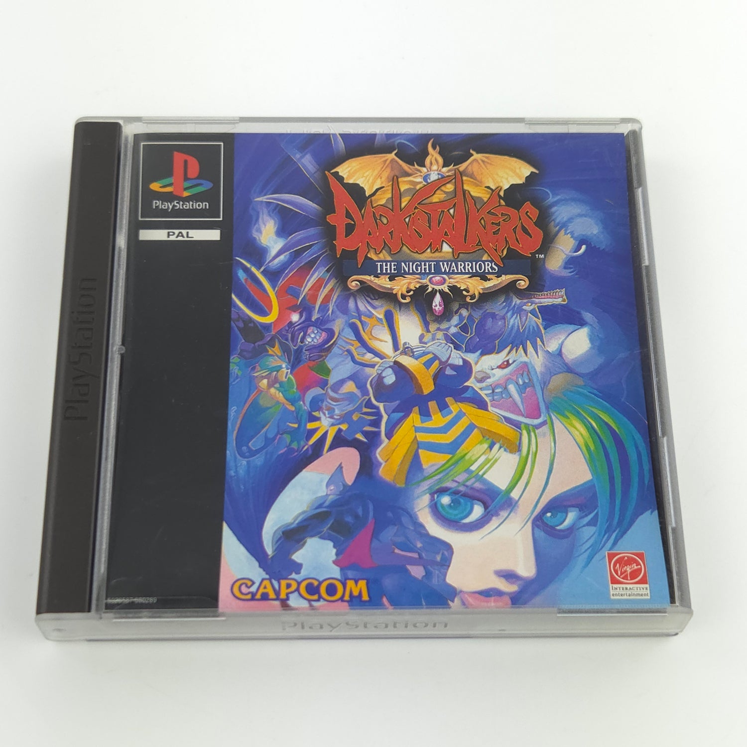 Sony Playstation 1 Spiel : Darkstalkers The Night Warriors - PS1 PSone OVP PAL