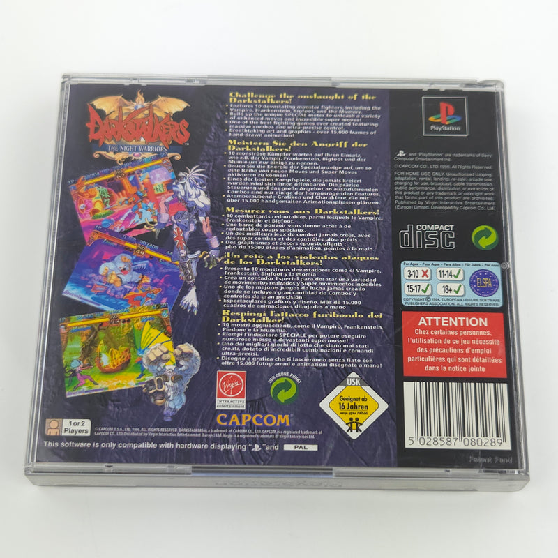 Sony Playstation 1 Spiel : Darkstalkers The Night Warriors - PS1 PSone OVP PAL