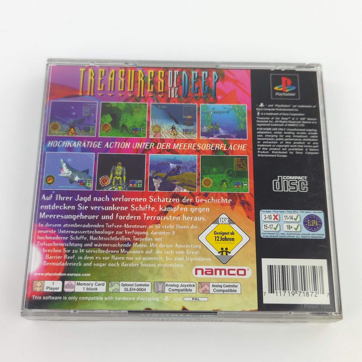 Sony Playstation 1 Spiel : Treasures of the Deep - PS1 PSone PAL Game / CD OVP