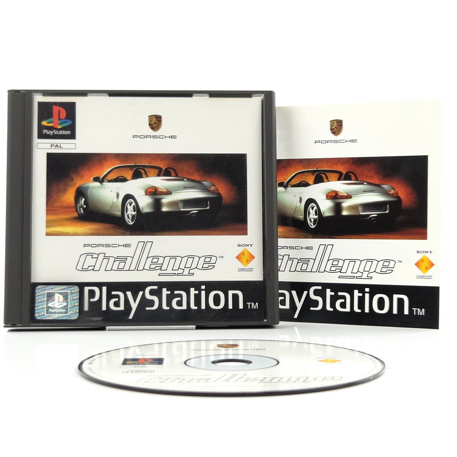 Sony Playstation 1 Spiel : Porsche Challenge - PS1 PSone PAL / CD Anleitung OVP