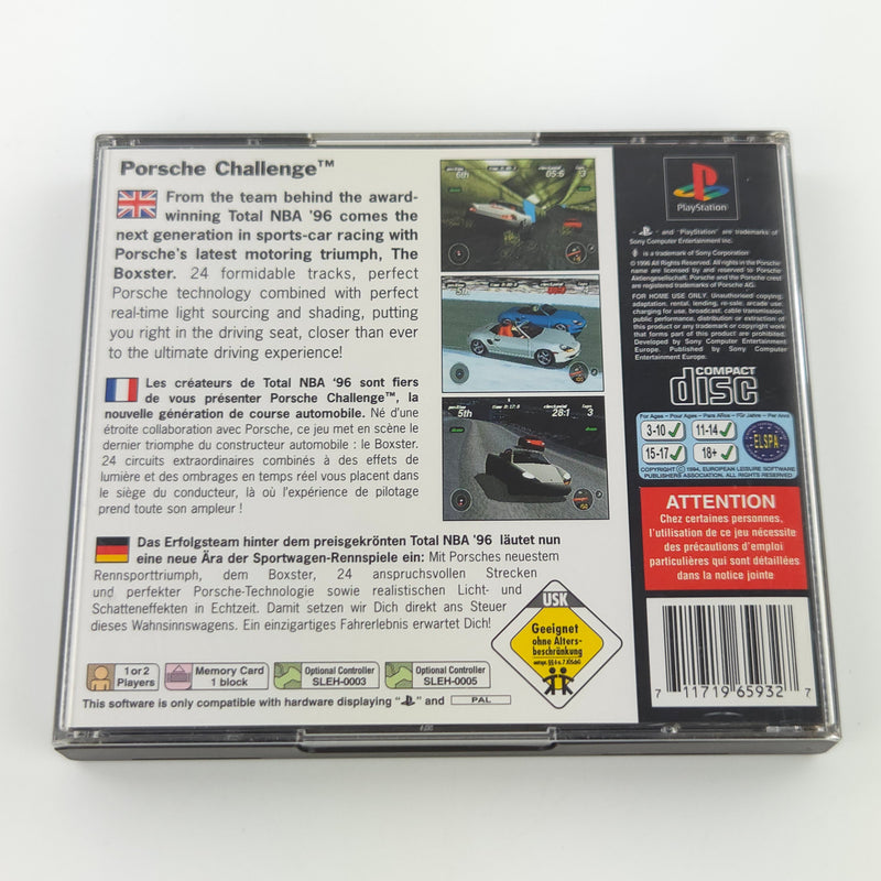 Sony Playstation 1 Spiel : Porsche Challenge - PS1 PSone PAL / CD Anleitung OVP