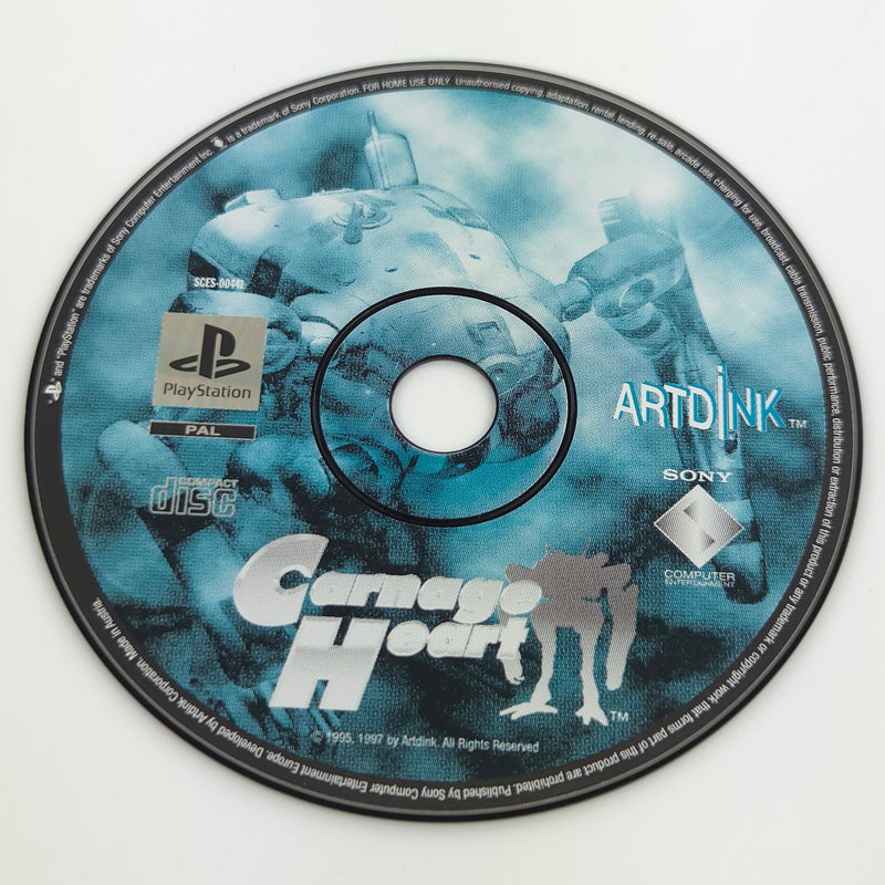 Sony Playstation 1 Spiel : Carnage Heart - PS1 PSone PAL Game / CD + Anleitung