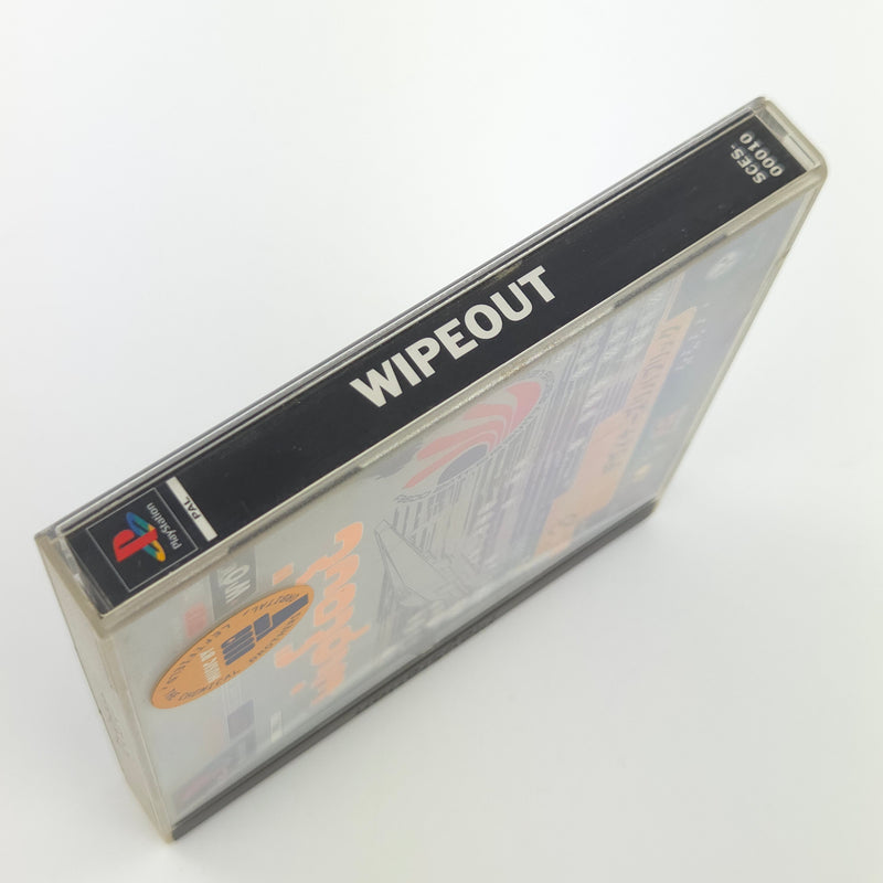 Sony Playstation 1 Spiel : Wipeout - PS1 PSone PAL Game / CD Anleitung OVP