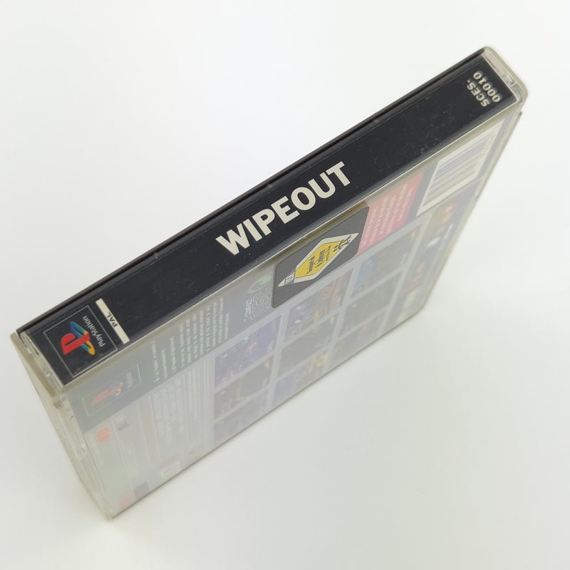 Sony Playstation 1 Spiel : Wipeout - PS1 PSone PAL Game / CD Anleitung OVP