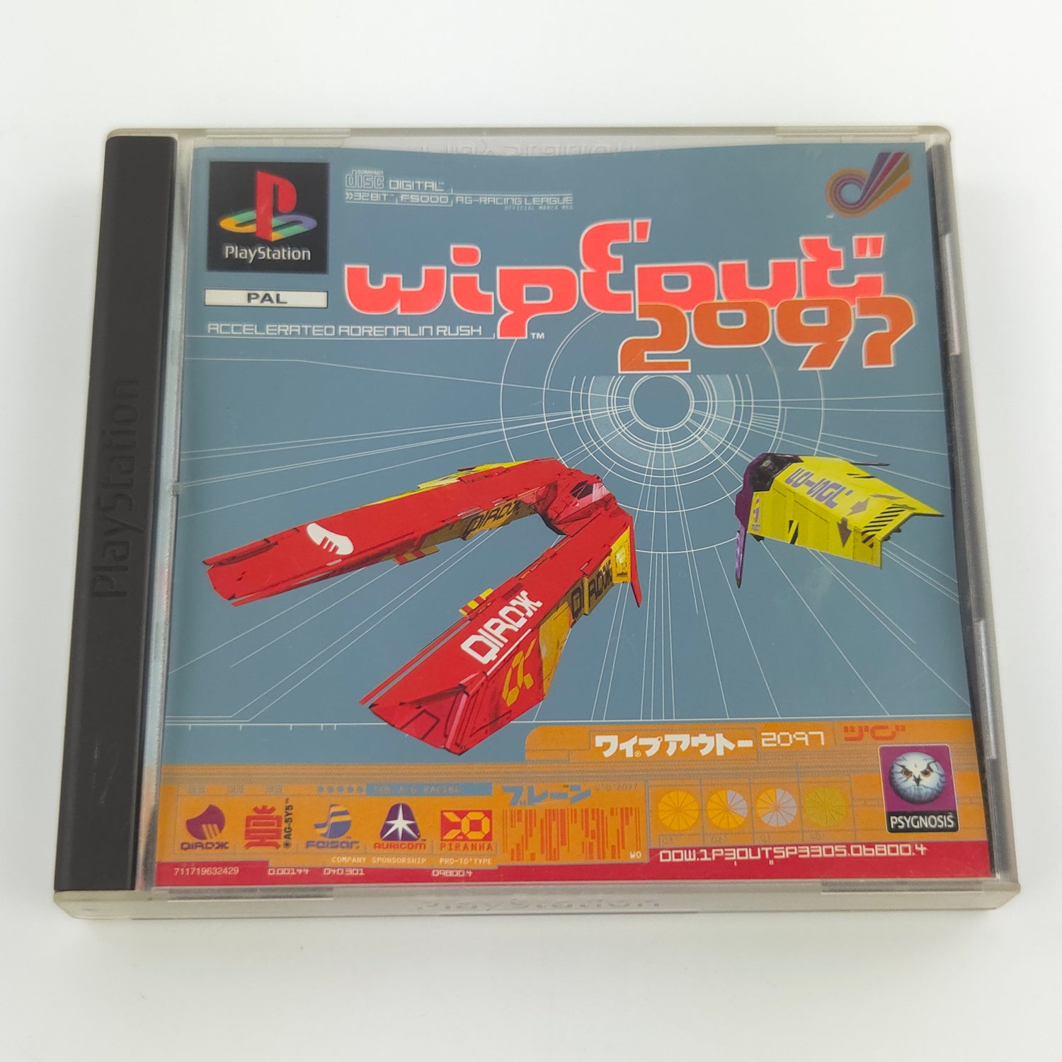 Sony Playstation 1 Spiel : Wipeout 2097 - PS1 PSone PAL Game / CD Anleitung OVP