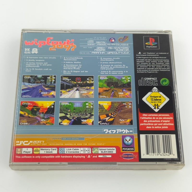 Sony Playstation 1 Spiel : Wipeout 2097 - PS1 PSone PAL Game / CD Anleitung OVP