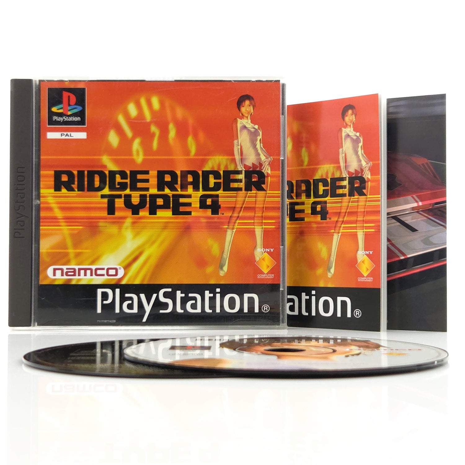 Sony Playstation 1 Spiel : Ridge Racer Type 4 - PS1 PSone PAL / CD Anleitung OVP