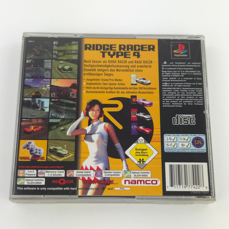 Sony Playstation 1 Spiel : Ridge Racer Type 4 - PS1 PSone PAL / CD Anleitung OVP