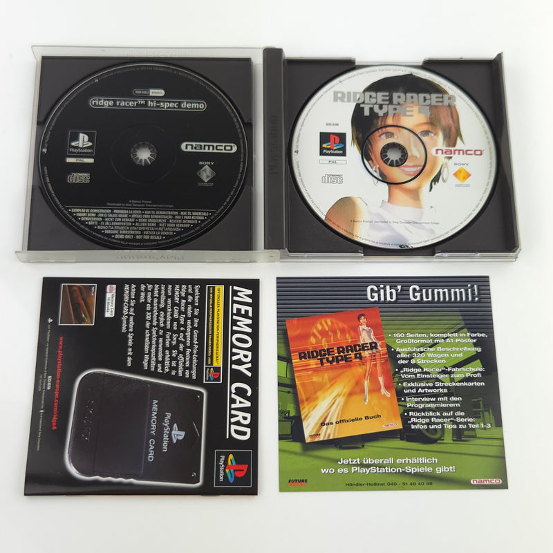Sony Playstation 1 Spiel : Ridge Racer Type 4 - PS1 PSone PAL / CD Anleitung OVP