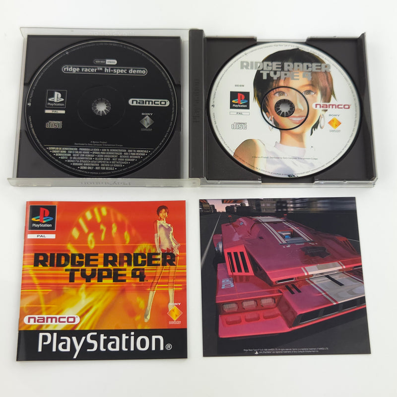 Sony Playstation 1 Spiel : Ridge Racer Type 4 - PS1 PSone PAL / CD Anleitung OVP
