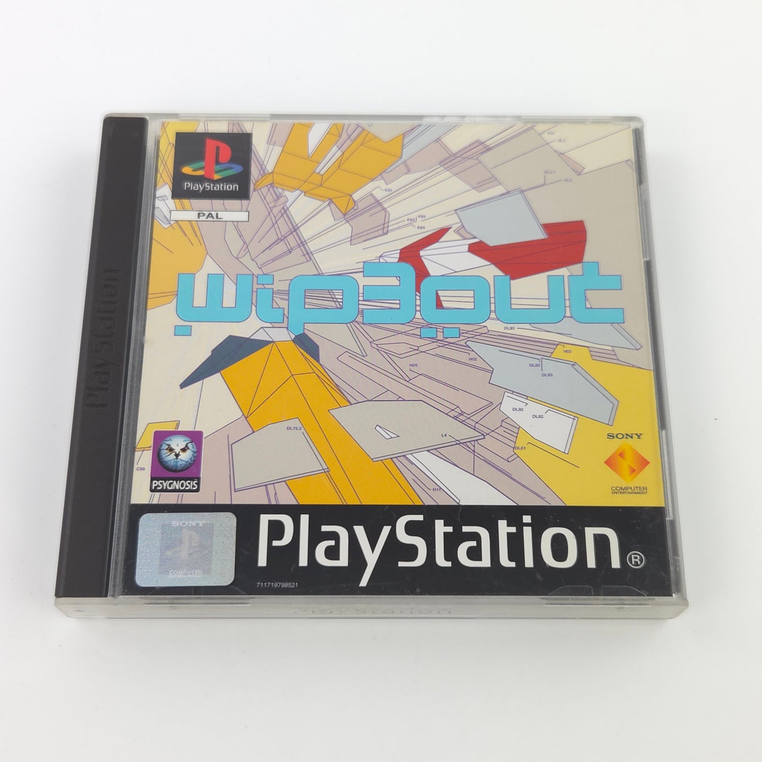 Sony Playstation 1 Spiel : Wipeout - PS1 PSone PAL Game / CD Anleitung OVP
