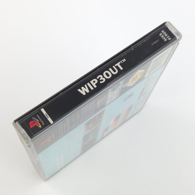 Sony Playstation 1 Spiel : Wipeout - PS1 PSone PAL Game / CD Anleitung OVP