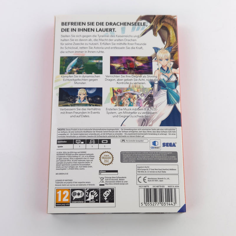 Nintendo Switch Spiel : Shining Resonance Refrain Dragonic Launch Edition - OVP