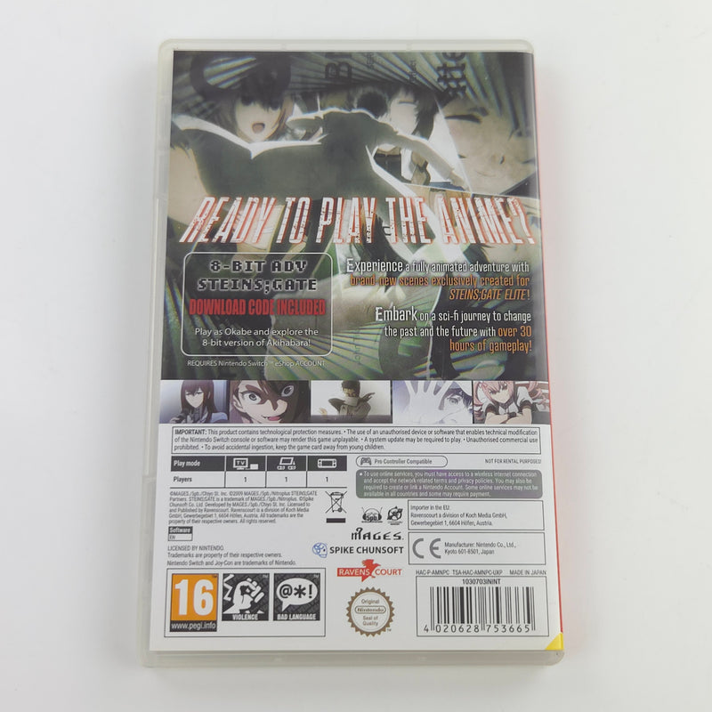 Nintendo Switch Spiel : Steins Gate Elite - DOWNLOAD CODE ohne Modul Spiel