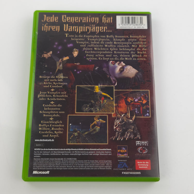 Xbox Classic Spiel : Buffy The Vampire Slayer - CD Disk Anleitung OVP Microsoft