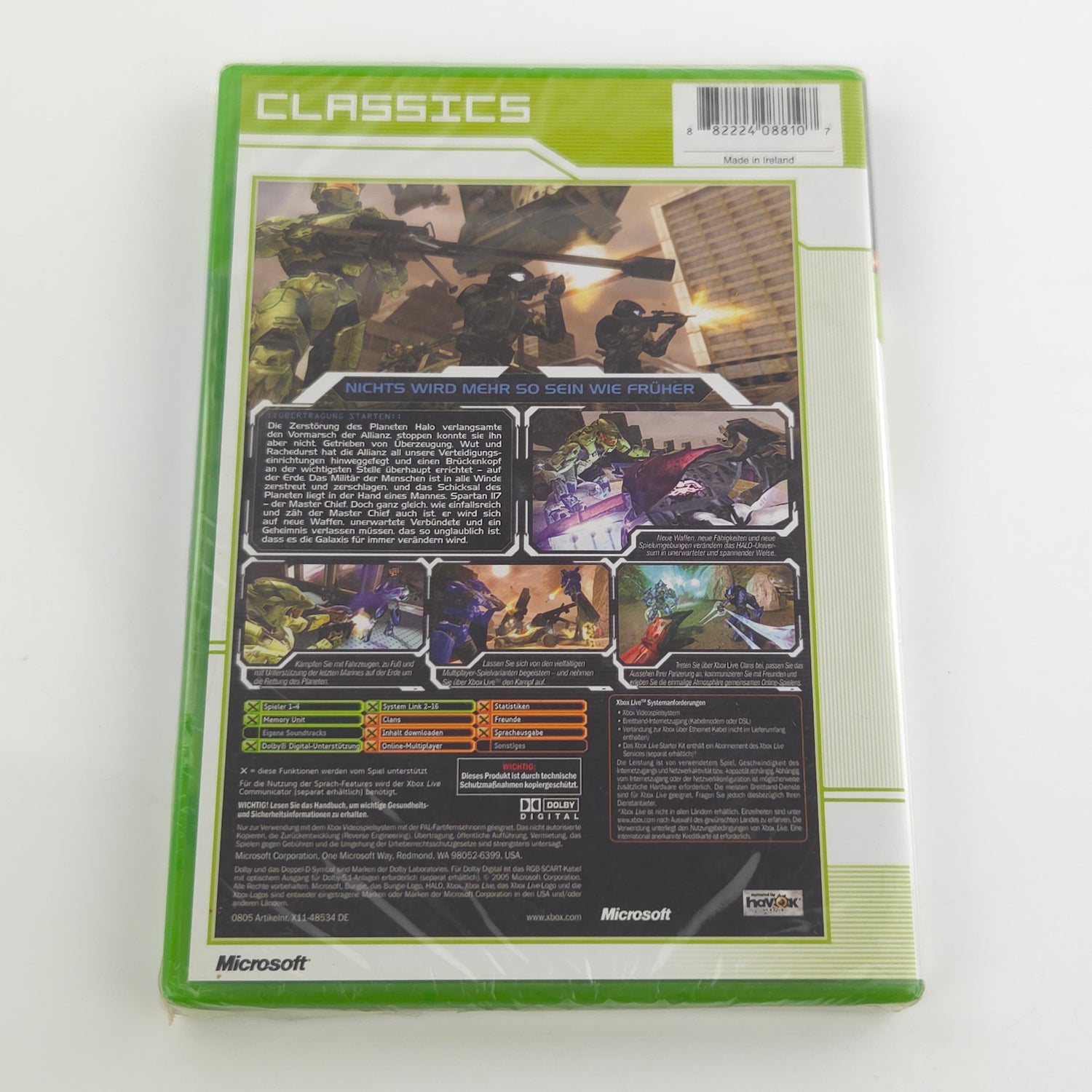 Xbox Classic Spiel : Halo 2 - Classics OVP NEU NEW SEALED Microsoft