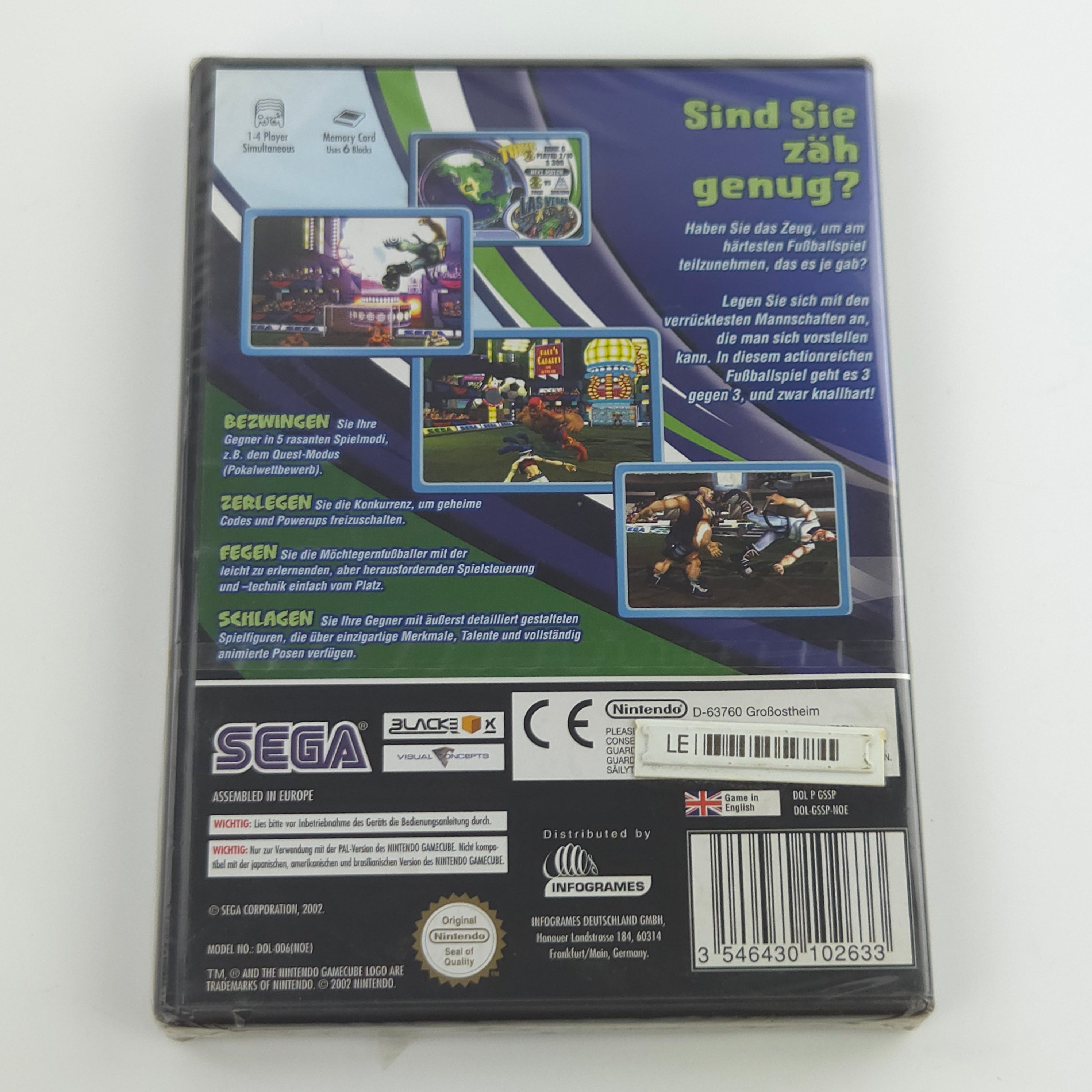 Nintendo Gamecube Spiel : Sega Soccer Slam - GC Fußball / OVP NEU SEALED dt. PAL