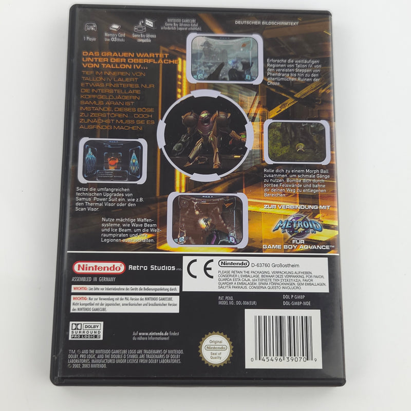 Nintendo Gamecube Spiel : Metroid Prime - GC CD Disk Begleithefte OVP / VIP Code