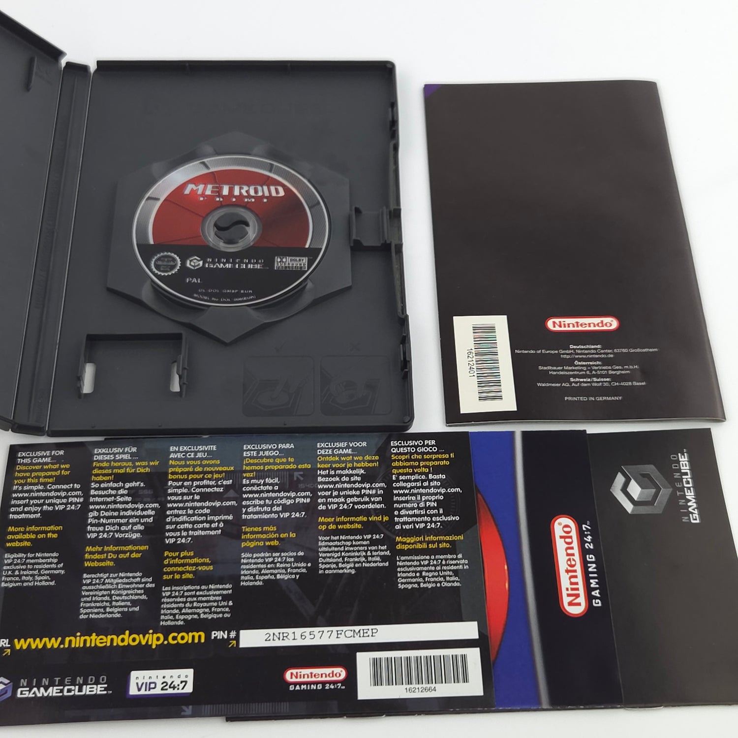 Nintendo Gamecube Spiel : Metroid Prime - GC CD Disk Begleithefte OVP / VIP Code